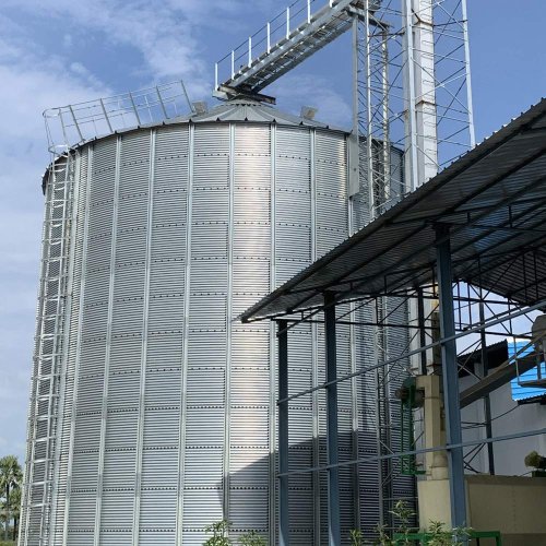 Galvanised Steel Flat Bottom Silo Manufacturers, Wholesale Suppliers in Noida, Uttar Pradesh, India