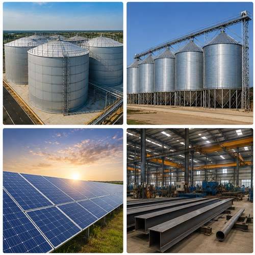 Industrial Grain Silo Manufacturers, Wholesale Suppliers in Noida, Uttar Pradesh, India