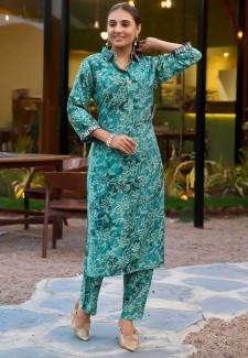 Buy Green Vertican Printed Kurti Online in Delhi