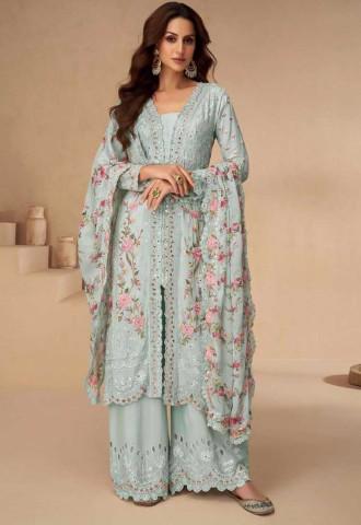 Black Georgette Designer Gown