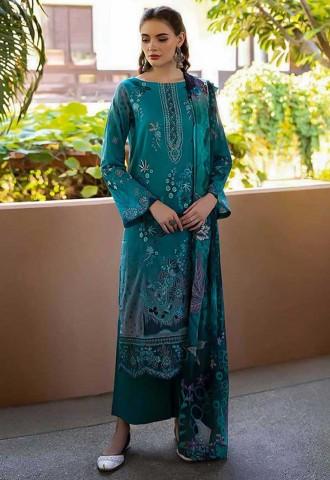 Green Cotton Printed Salwar Kameez